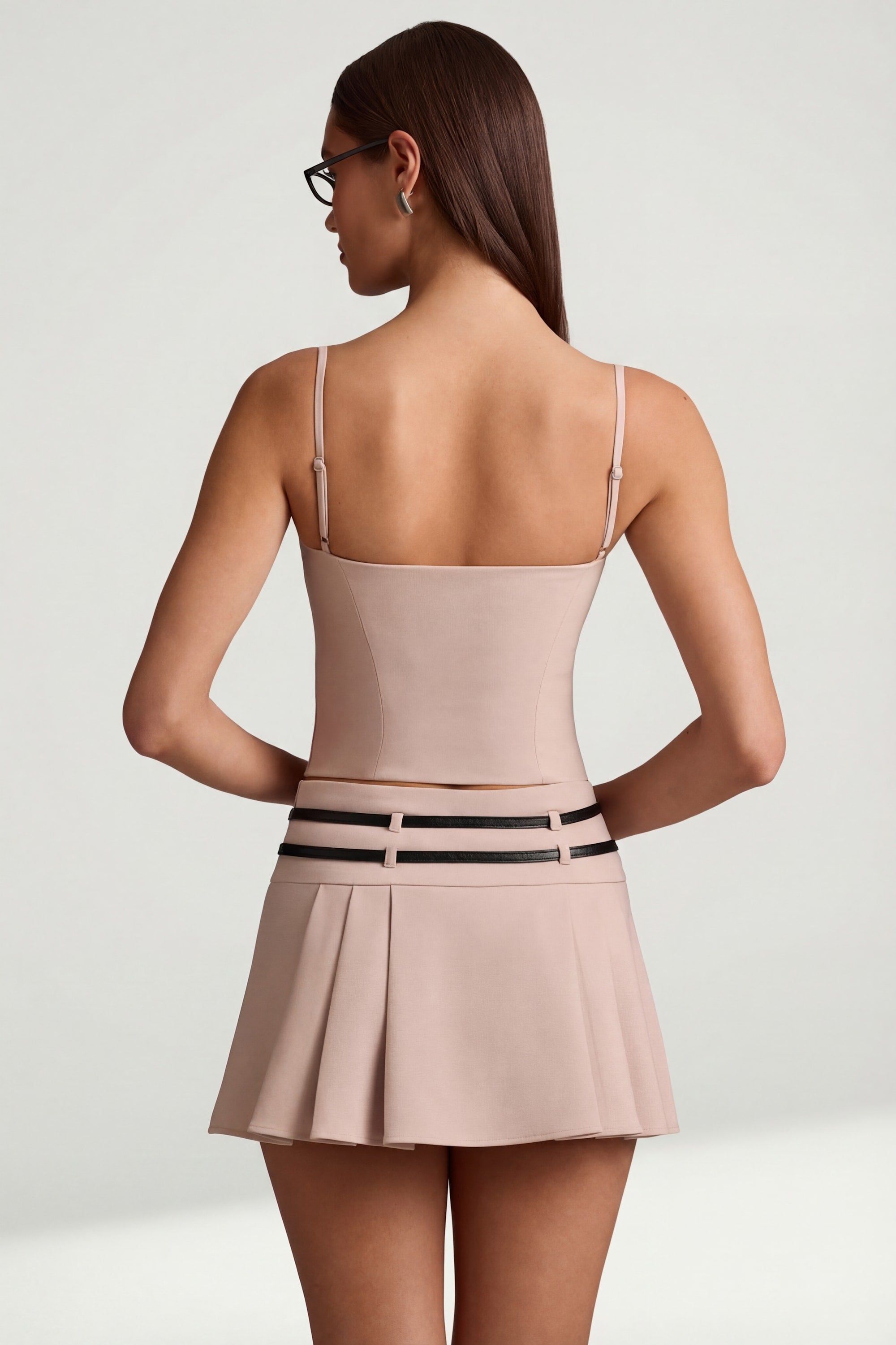 Cut-Top Camisole Top in Mushroom - 2