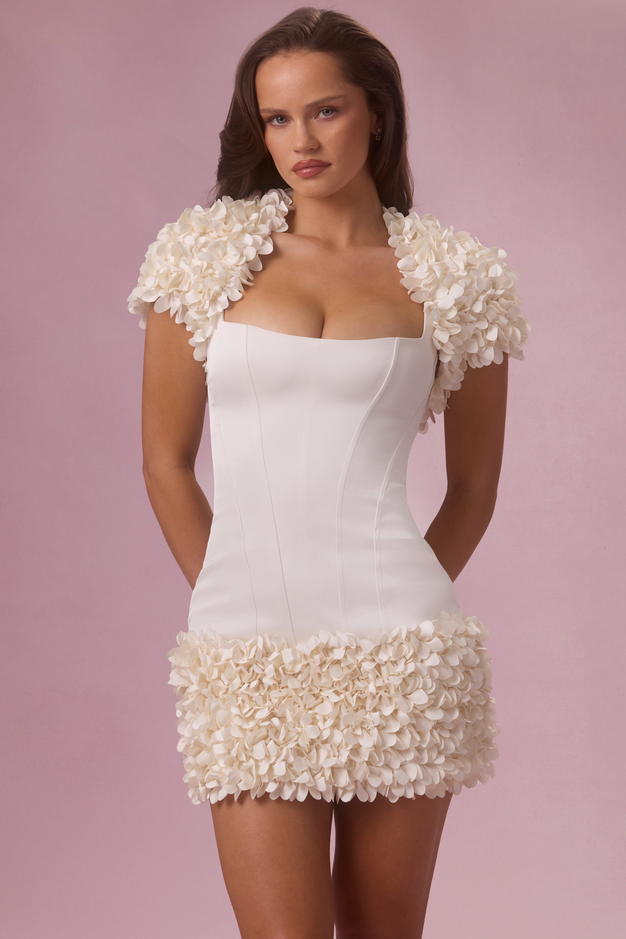 Cropped Bolero  in Ivory - 1