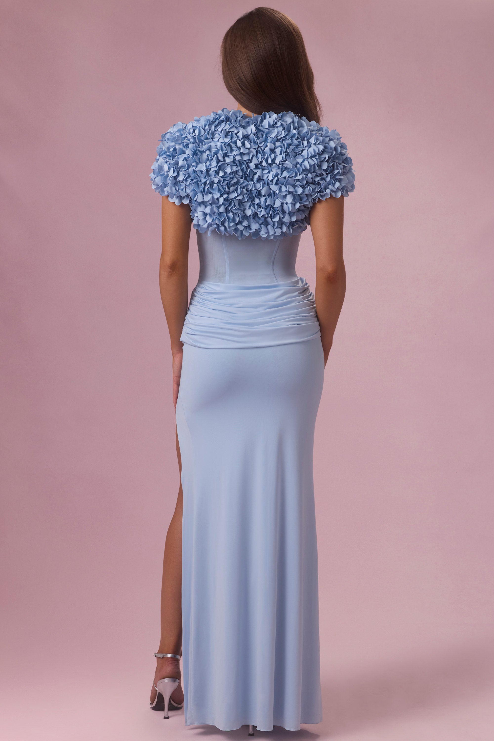 Cropped Bolero  in Powder Blue - 2