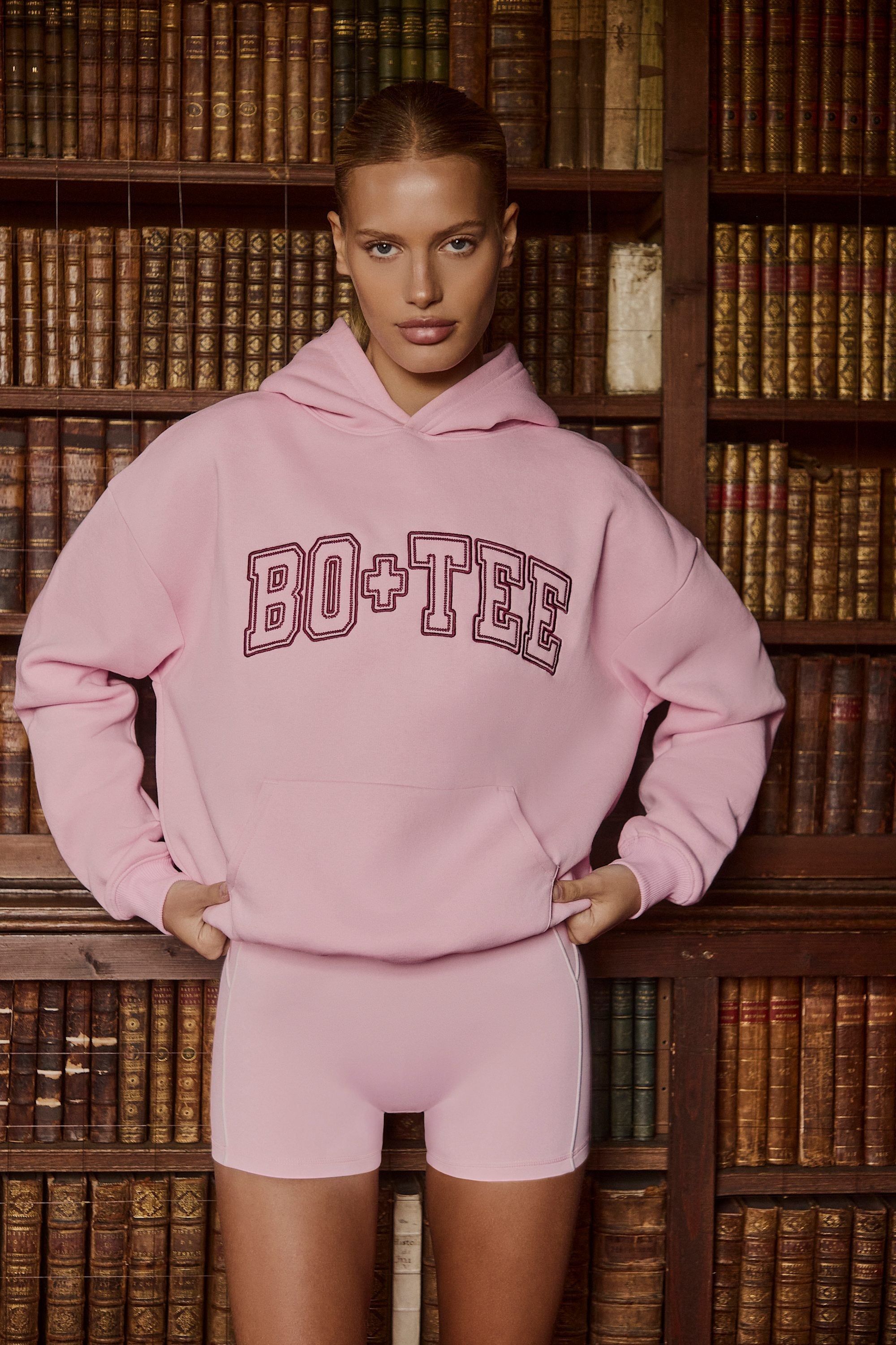 Embroidered Oversized Hoodie in Bloom - 1