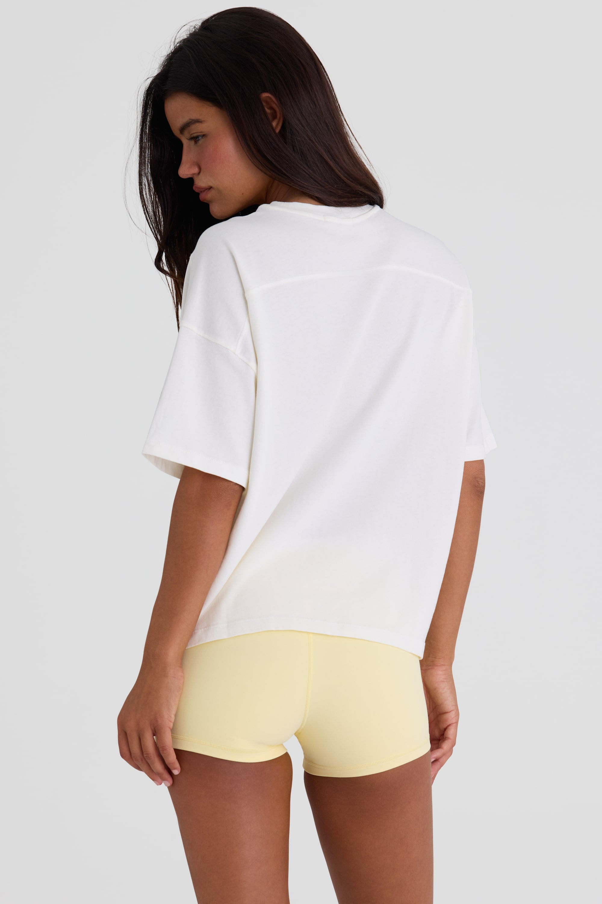 Oversized Cotton-Jersey T-Shirt in White - 2