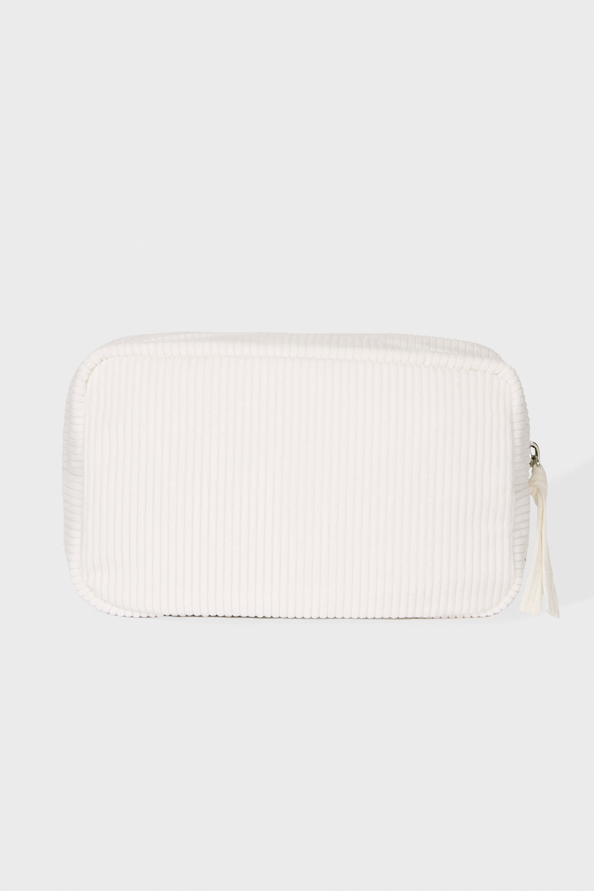 Corduroy Bow Makeup Bag in Marshmallow - 2