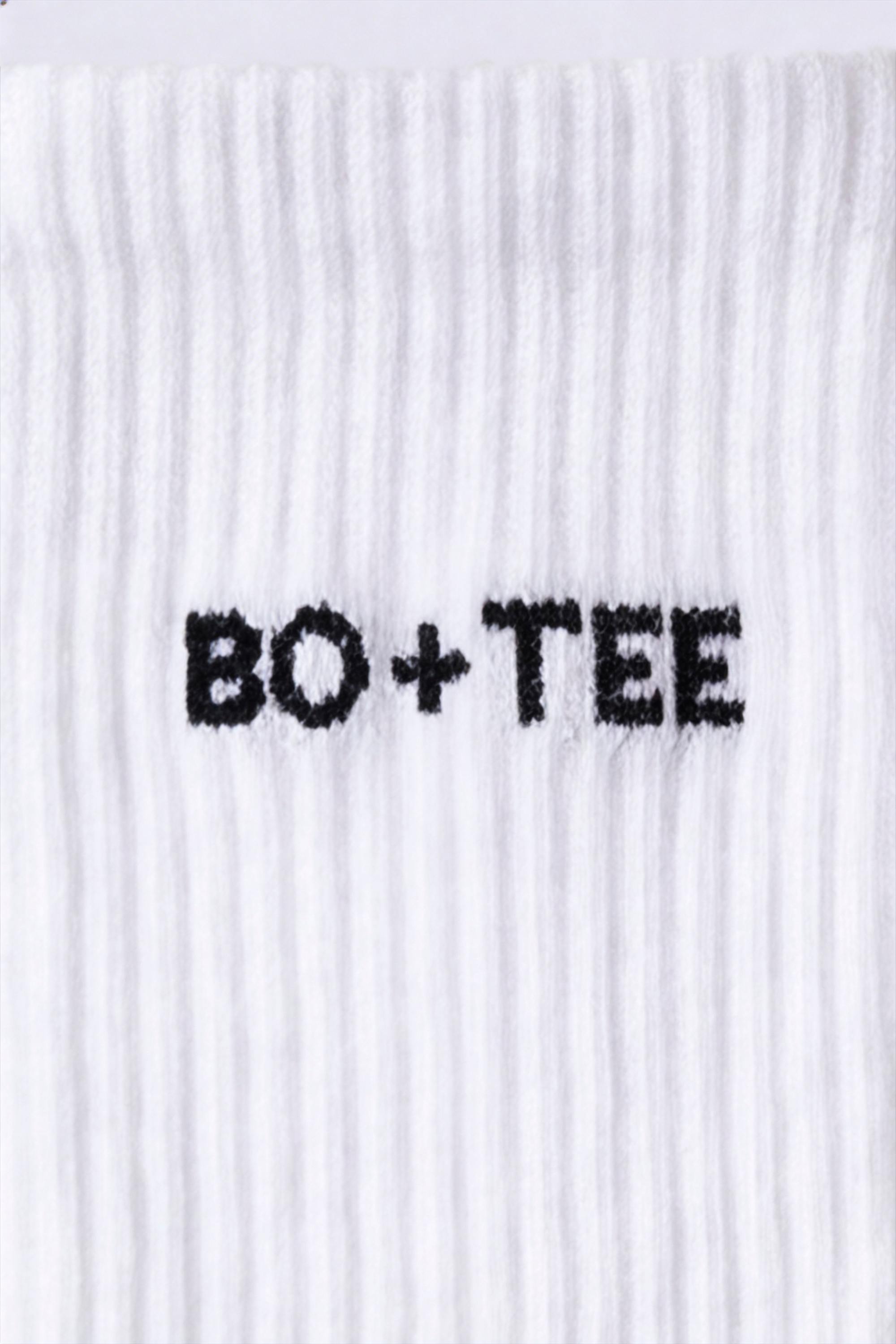 Ribbed Half-Crew 3-Pack Socks in White - 2