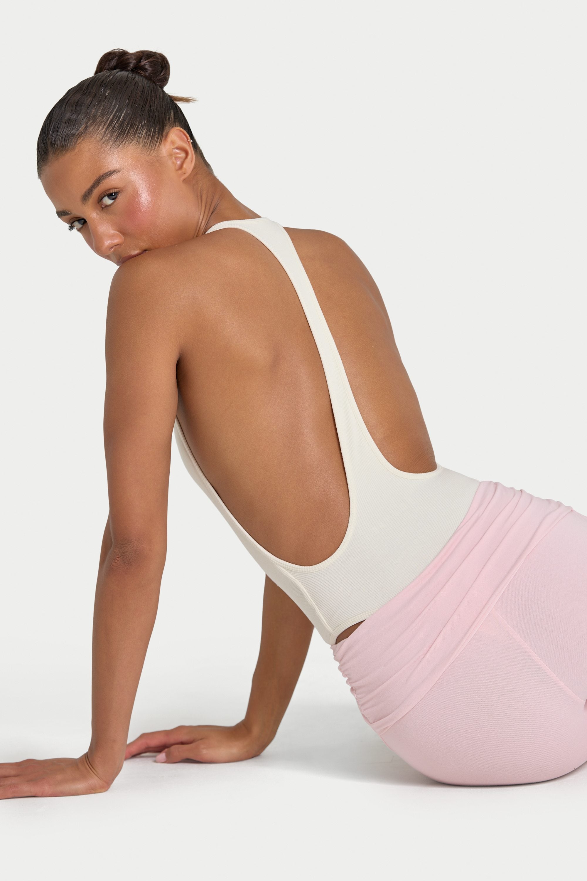 Modal Bodysuit in Ivory - 1