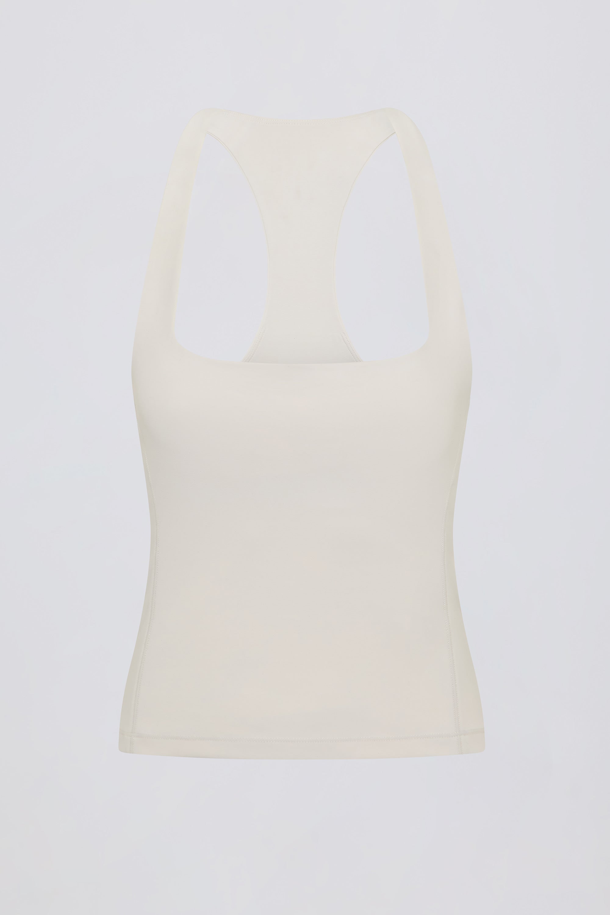 Soft Active Racerback Tank Top in Oat - 2