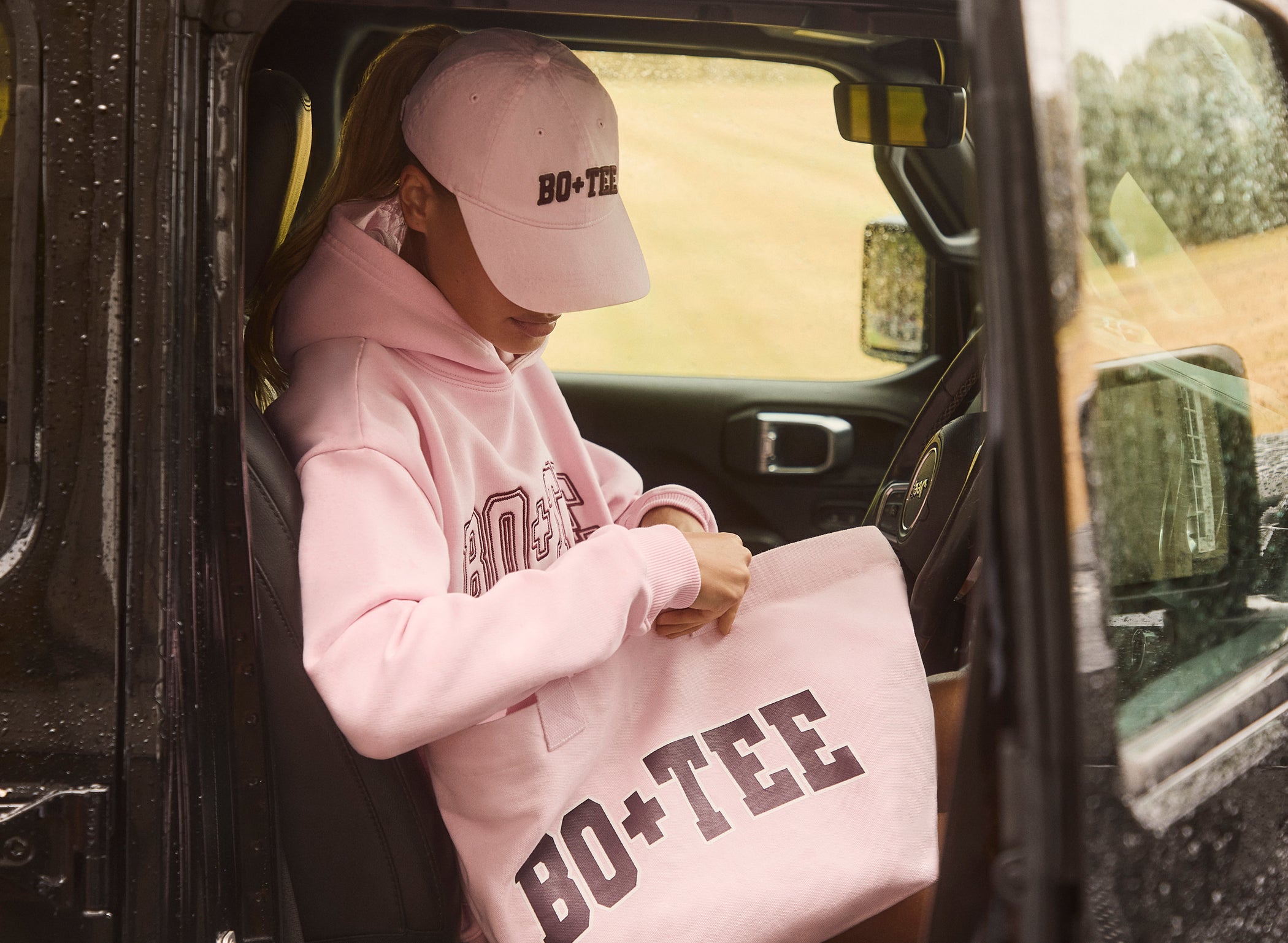 Embroidered Oversized Hoodie in Bloom - 1