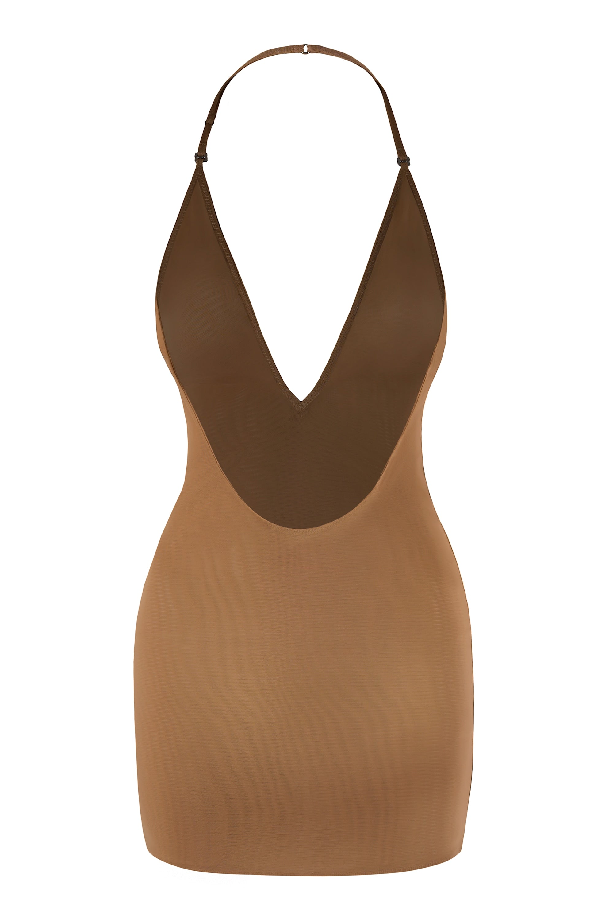 Intimates Soft Mesh Multiway Mini Dress in Almond - 2