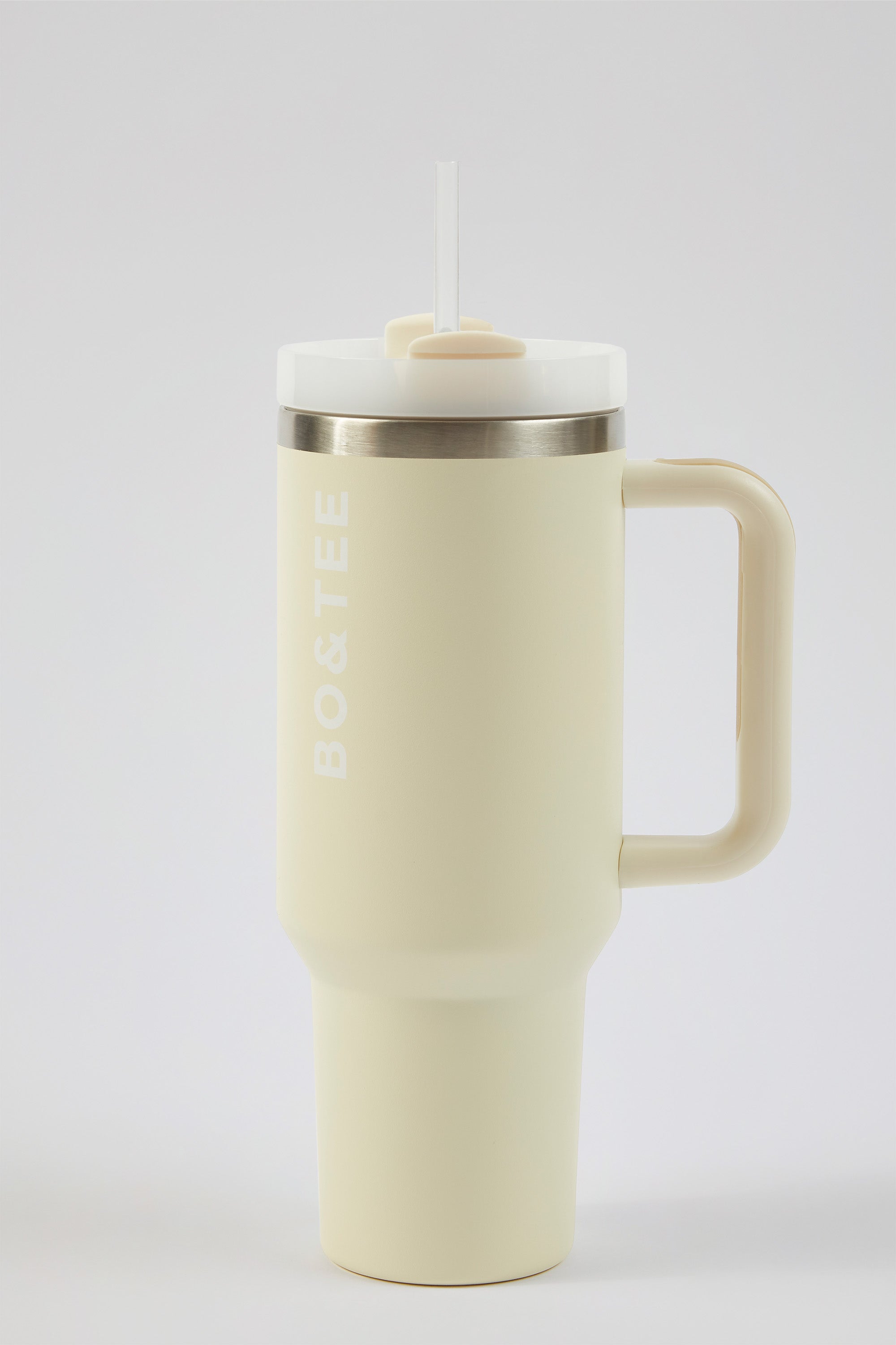 Stainless Steel Water Bottle in Cream - 1