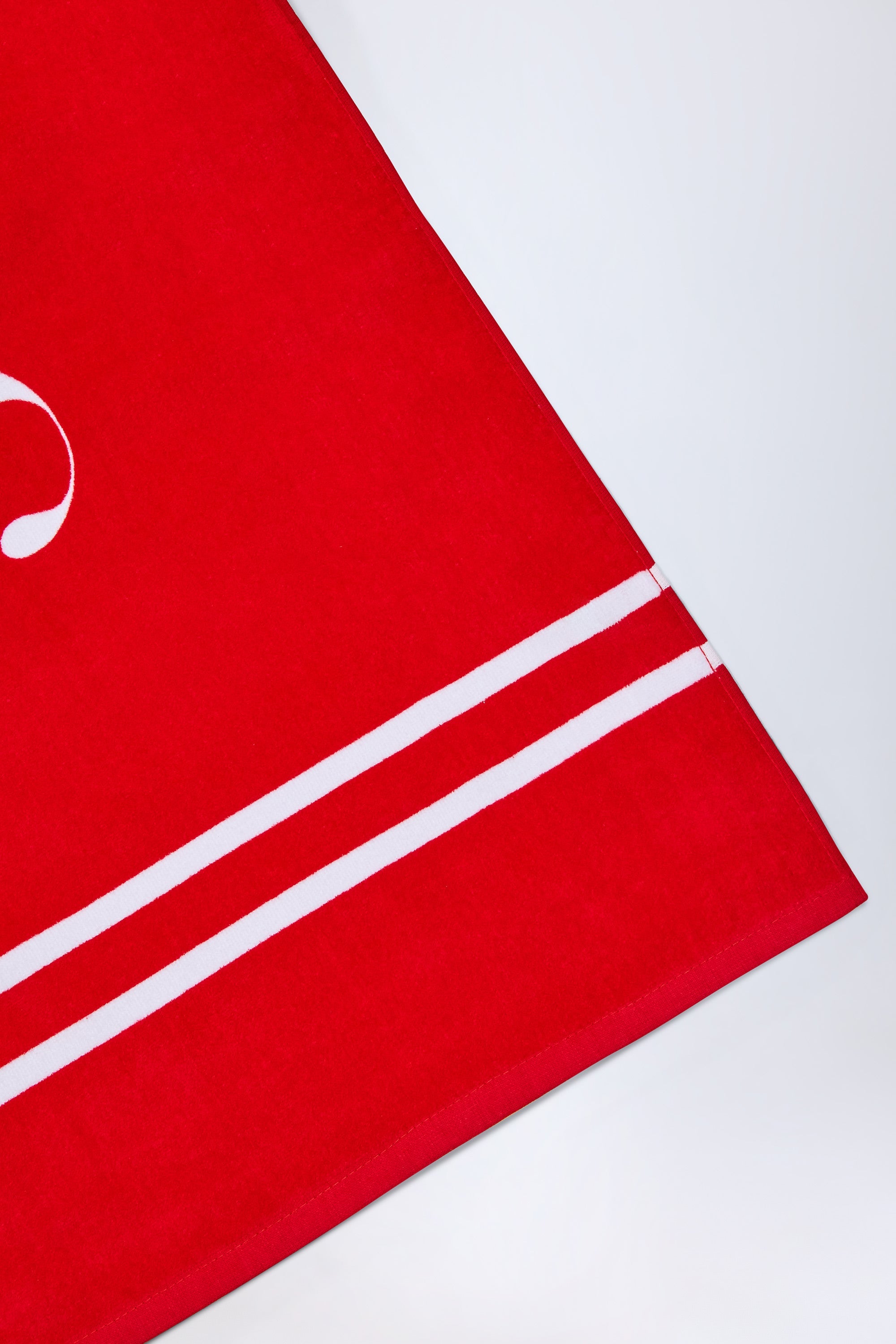 Logo Beach Towel in Fiery Red - 2