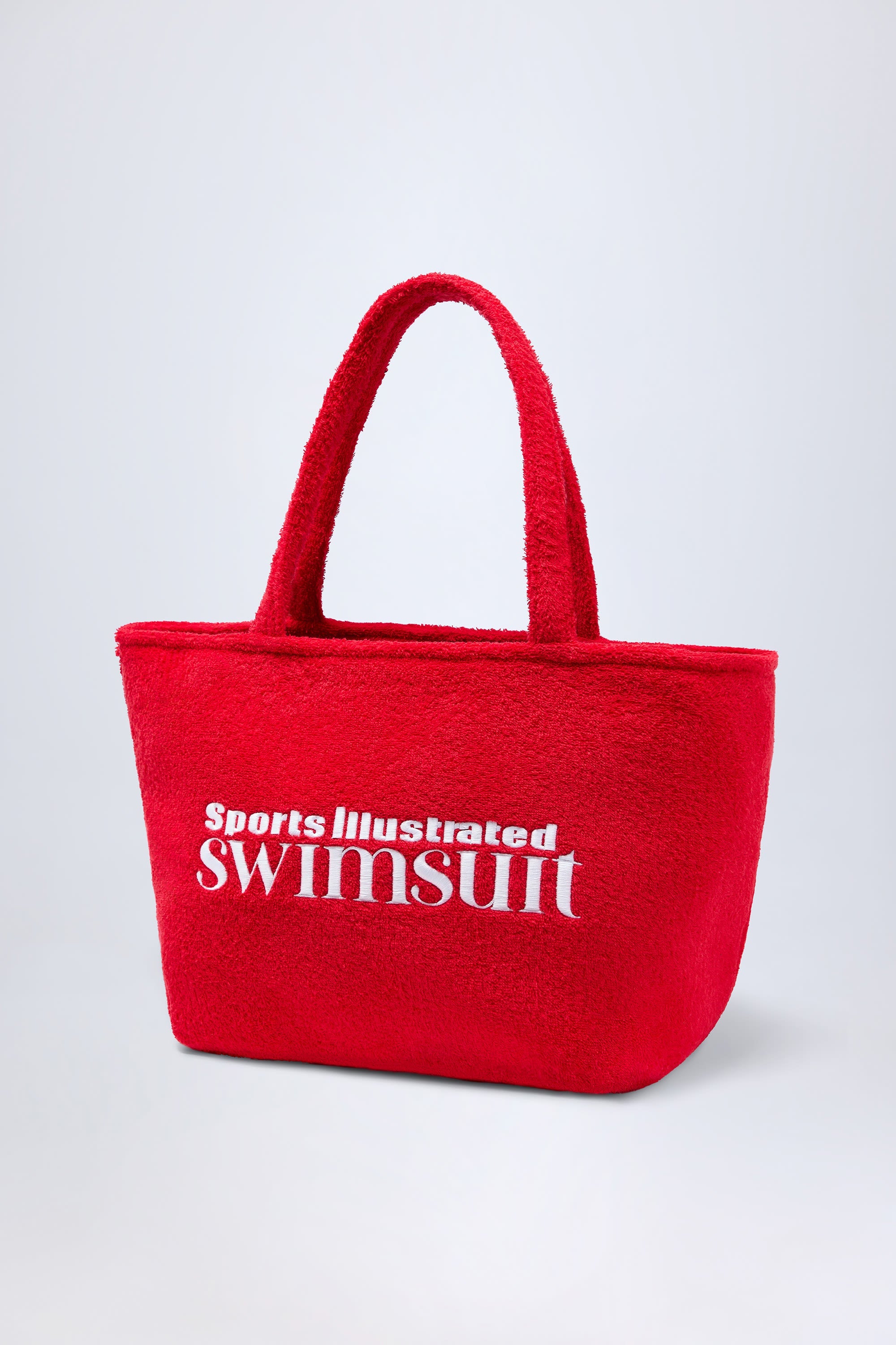 Towelling Tote Bag in Fiery Red - 2